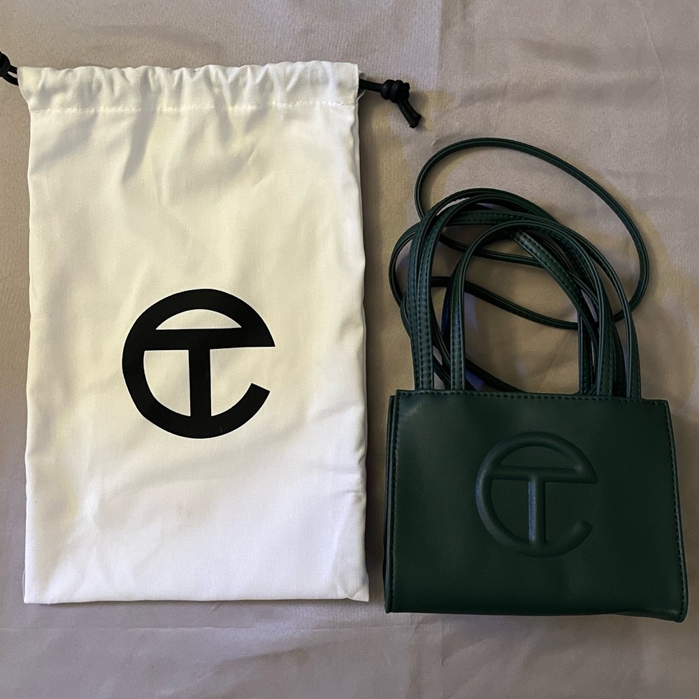 Small Telfar shopping bag in Dark Olive